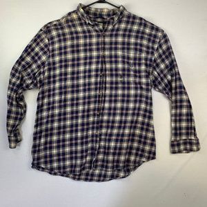 Chaps Long Sleeve Button Down Flannel 4XB